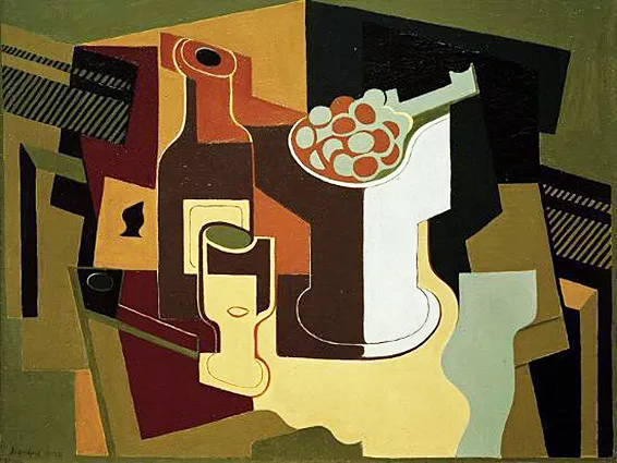 Bouteille et Compotier, 1920, Juan Gris Bouteille et Compotier, 1920, Juan Gris