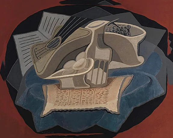 Le tapis bleu, 1925, Juan Gris