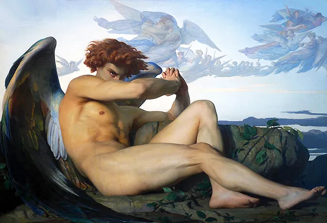 El ángel caído, 1847, Alexandre Cabanel El ángel caído, 1847, Alexandre Cabanel