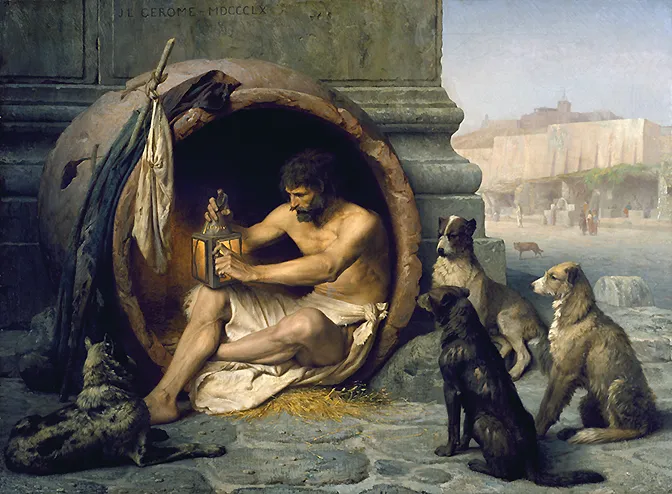 Diógenes, 1860, Jean-Léon Gérôme Diógenes, 1860, Jean-Léon Gérôme