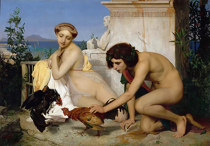 Pelea de gallos, 1846, Jean-Léon Gérôme Pelea de gallos, 1846, Jean-Léon Gérôme