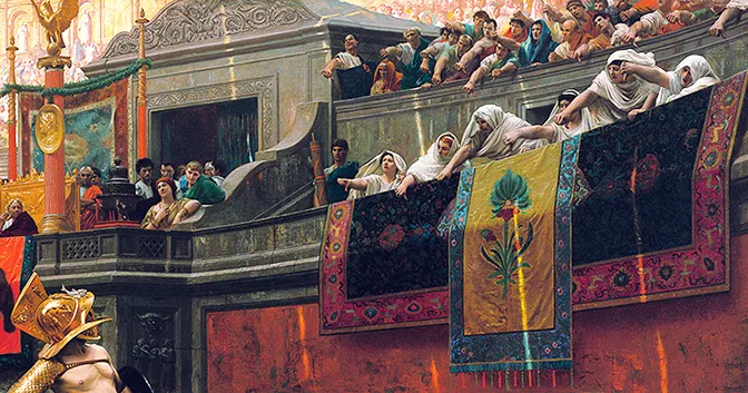 Pollice Verso, detalle, 1872, Jean-Léon Gérôme Pollice Verso, detalle, 1872, Jean-Léon Gérôme