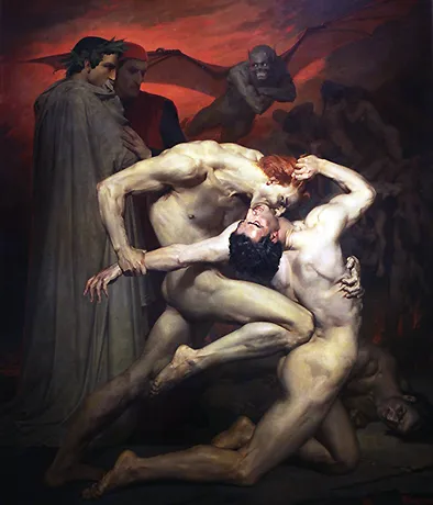 Dante y Virgilio, 1850, William Bouguereau Dante y Virgilio, 1850, William Bouguereau