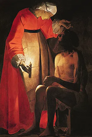 Job burlado por su mujer, hacia 1630, Georges de La Tour