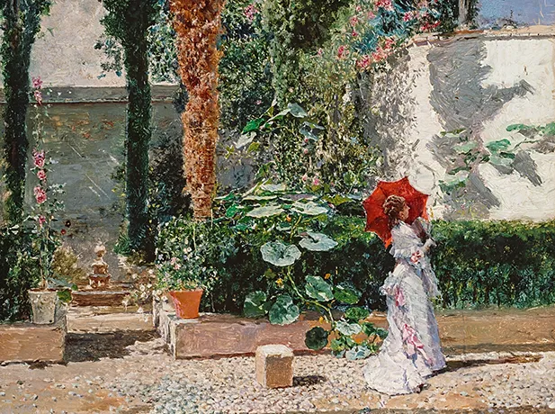 Jardín de la casa Fortuny, 1872-1877, Mariano Fortuny Marsal Jardín de la casa Fortuny, 1872-1877, Mariano Fortuny Marsal
