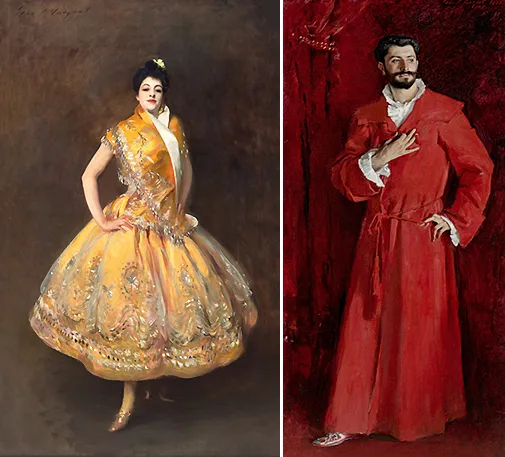 La Carmencita, hacia 1890 ; El doctor Pozzi en su estudio, 1881, John Singer Sargent La Carmencita, hacia 1890 ; El doctor Pozzi en su estudio, 1881, John Singer Sargent