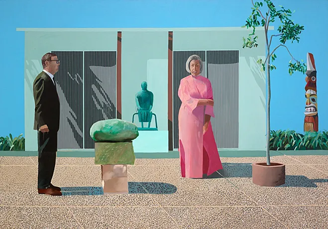 Coleccionistas estadounidenses (Fred y Marcia Weisman), 1968, David Hockney Coleccionistas estadounidenses (Fred y Marcia Weisman), 1968, David Hockney