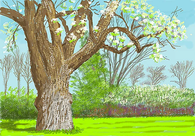 27th March 2020, No. 1, 2020, David Hockney 27th March 2020, No. 1, 2020, David Hockney