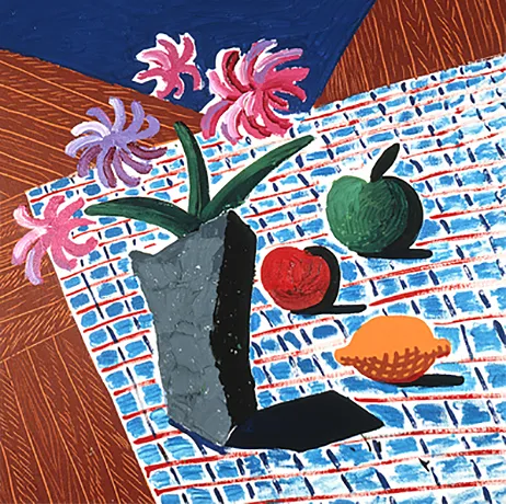 David Hockney, Still Life with Flowers, 1987 David Hockney, Still Life with Flowers, 1987