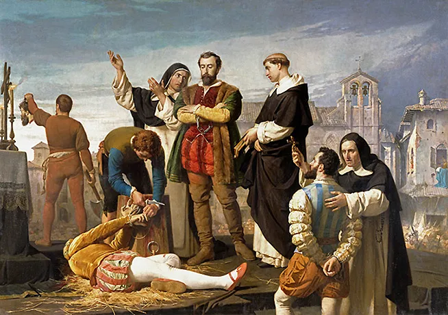 Los Comuneros Padilla, Bravo et Maldonado en el cadalso, 1860, Antonio Gisbert