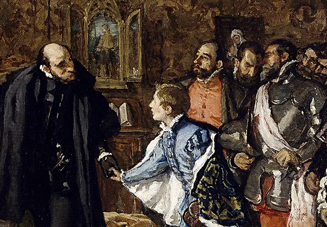 Don Juan de Austria presentado al emperador Carlos V, 1869, Eduardo Rosales