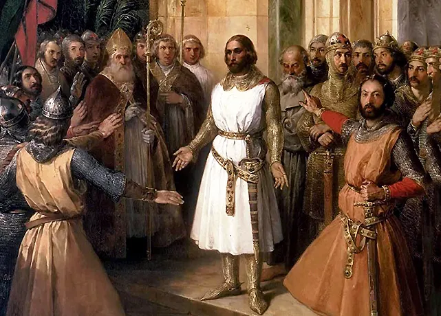 Godofredo de Bouillon proclamado rey de Jerusalén, Federico de Madrazo, 1838