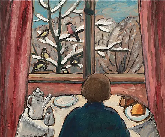 Breakfast of the Birds, 1934, Gabriele Münter Breakfast of the Birds, 1934, Gabriele Münter