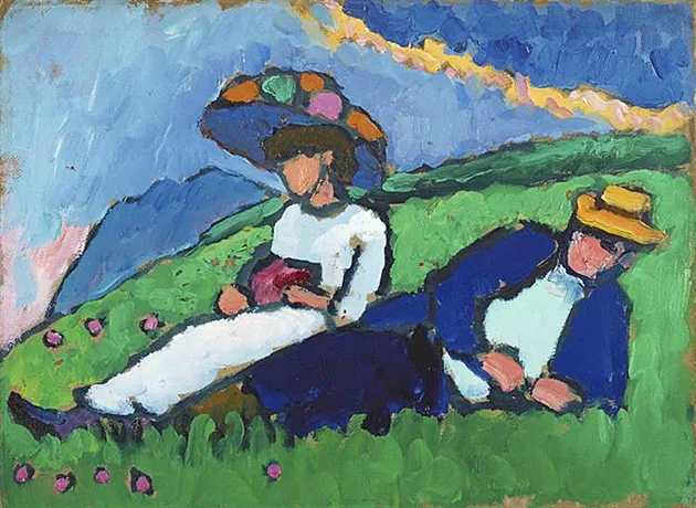 Jawlensky y Werefkin, 1909, Gabriele Münter Jawlensky y Werefkin, 1909, Gabriele Münter