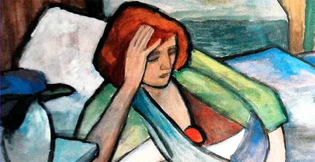 Enferma (Krank), 1917, Gabriele Münter Enferma (Krank), 1917, Gabriele Münter