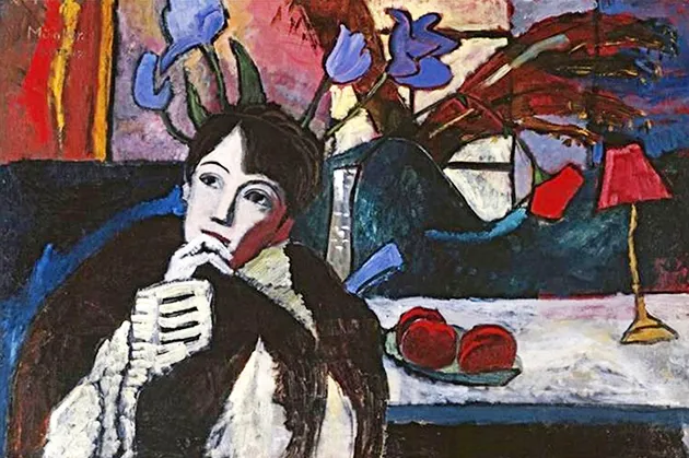 Meditación (Gertrude Holtz), 1917, Gabriele Münter Meditación (Gertrude Holtz), 1917, Gabriele Münter