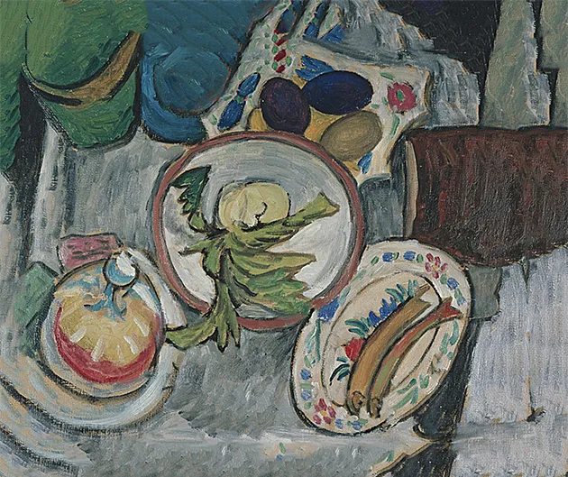 Naturaleza muerta con huevos de Pascua, 1914, Gabriele Münter Naturaleza muerta con huevos de Pascua, 1914, Gabriele Münter