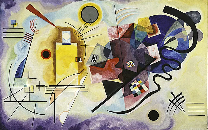Gelb-Rot-Blau (Amarillo-rojo-azul), 1925, Kandinski