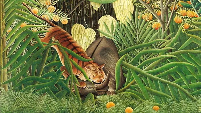 Combat de tigre et de buffle, 1908, Henri Rousseau Combat de tigre et de buffle, 1908, Henri Rousseau