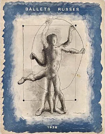 Programme pour les Ballets Russes, 1928, Pavel Tchelitchew Programme pour les Ballets Russes, 1928, Pavel Tchelitchew