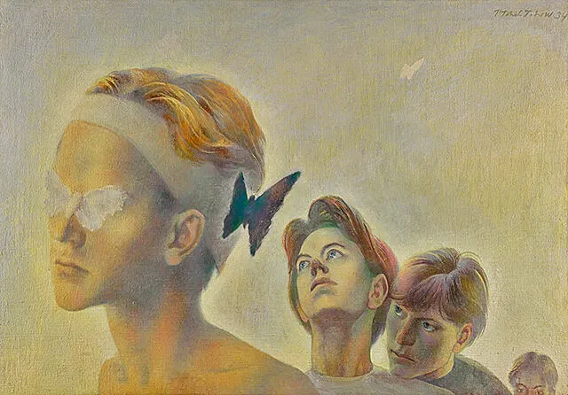 Excelsior (portrait d'Henri Fort), 1934, Pavel Tchelitchew Excelsior (portrait d'Henri Fort), 1934, Pavel Tchelitchew