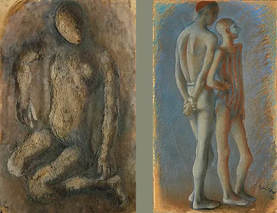 Nude ; Two Acrobats, 1927, Pavel Tchelitchew Nude ; Two Acrobats, 1927, Pavel Tchelitchew