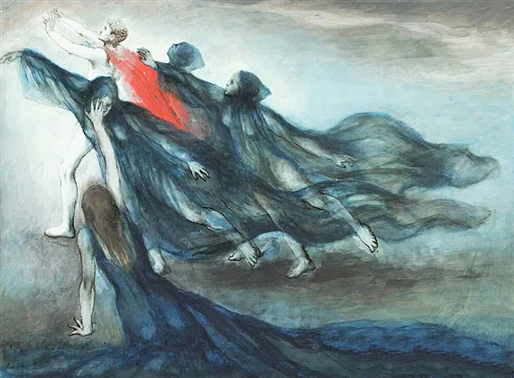Étude pour le ballet l’Errante, 1935, Pavel Tchelitchew Étude pour le ballet l’Errante, 1935, Pavel Tchelitchew