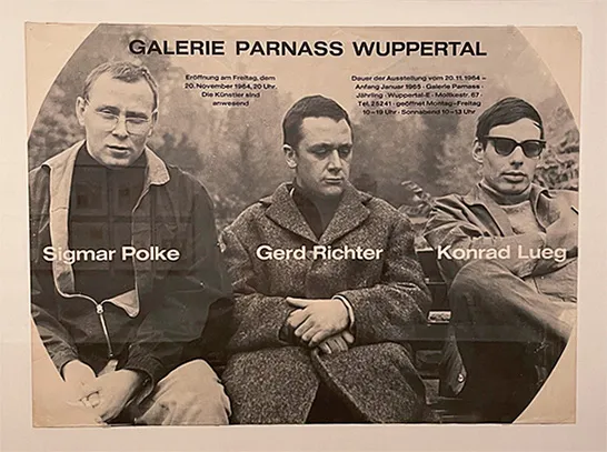 Sigmar Polke, Gerhard Richter, Konrad Lueg, photographie de 1964