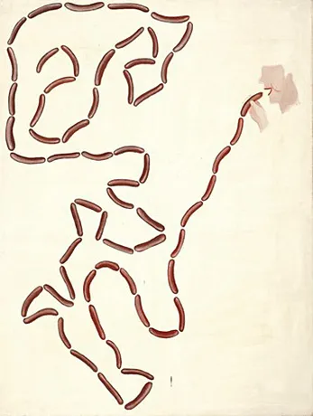 The Sausage Eater, 1963, Sigmar Polke