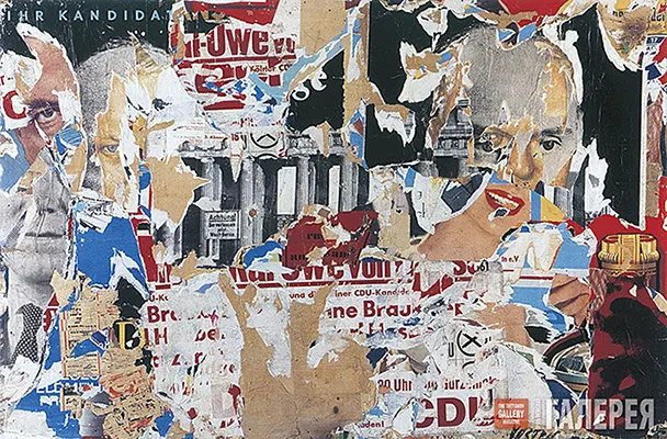 Your Candidate, 1961, Collage, Wolf Vostell