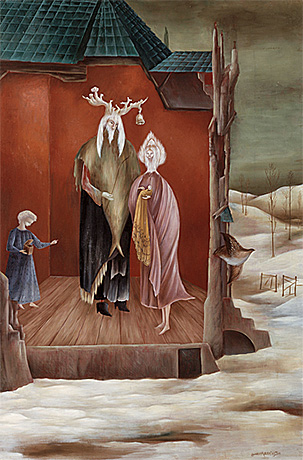 Le Bon Roi Dagobert (Elk Horn), 1948, Leonora Carrington Le Bon Roi Dagobert (Elk Horn), 1948, Leonora Carrington