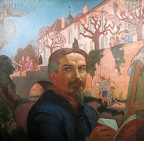 Autoportrait devant le prieuré, 1921, Maurice Denis