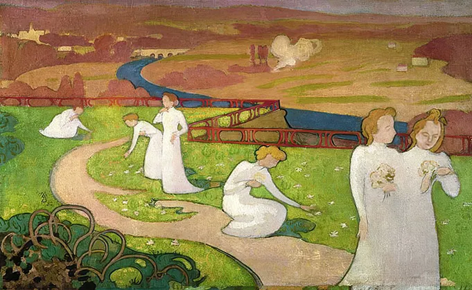 Abril (panneau pour une chambre de jeune fille), 1892, Maurice Denis