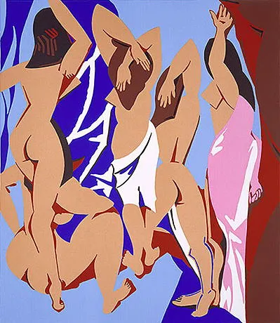 Las señoritas de Aviñón vistas desde atrás, 1999, Patrick Caulfield