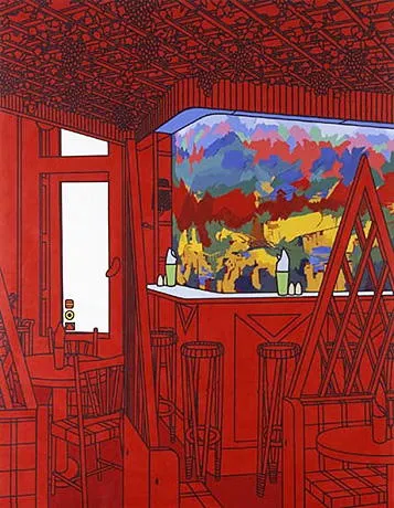 Paradise Bar, 1974, Patrick Caulfield