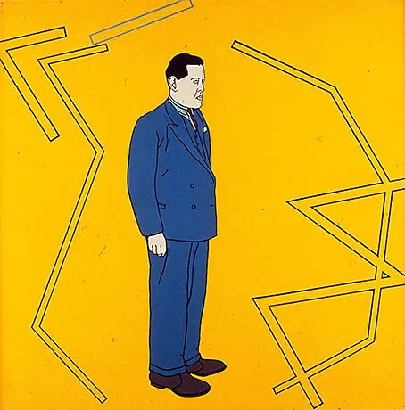 Retrato de Juan Gris, 1963, Patrick Caulfield