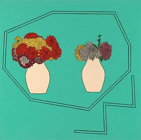 Vases of Flowers, 1962, Patrick Caulfield