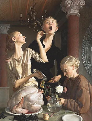 Thanksgiving, 2003, John Currin Thanksgiving, 2003, John Currin