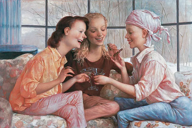 Stamford After Brunch, 2000, John Currin Stamford After Brunch, 2000, John Currin