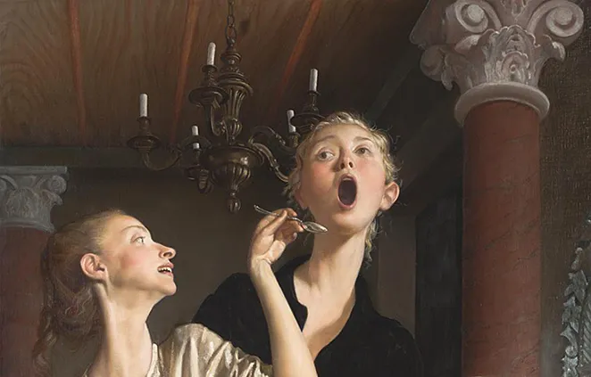 Thanksgiving, détail, 2003, John Currin Thanksgiving, détail, 2003, John Currin