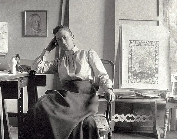 Portrait de Hilma Klint dans son atelier Portrait de Hilma Klint dans son atelier