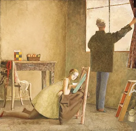 Le peintre et son modèle, 1980-1981, Balthus