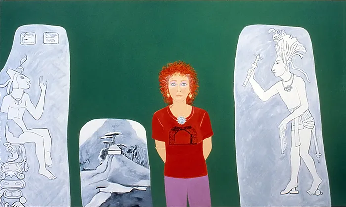 Homage to Quetzalcoatl & Count de Waldeck, 1983, Joan Brown